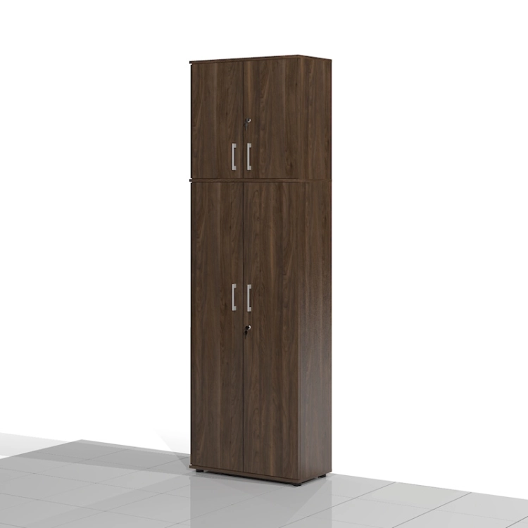 Szafa biurowa z nadstawką - zestaw BART-SSW-ZN1 256h x 80 x 38 cm