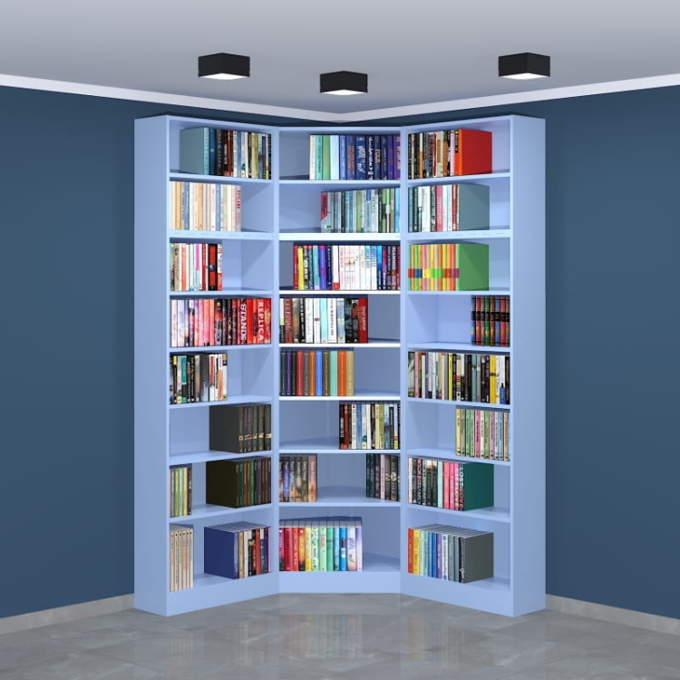 Regał - biblioteka LIBRA-NR23 236h x 140 x 140 cm