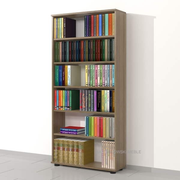 Regał na książki RKNA-01 171h x 80 x 27 cm (dąb sonoma tabak)