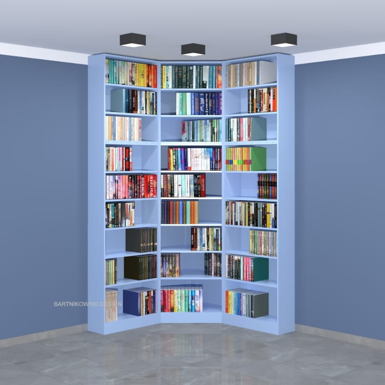 Regał - biblioteka LIBRA-NR13-E012 263h x 140 x 140 cm