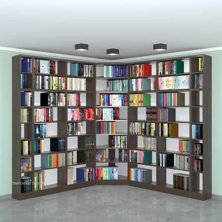 Regał - biblioteka LIBRA-NR21 236h x 235 x 235 cm