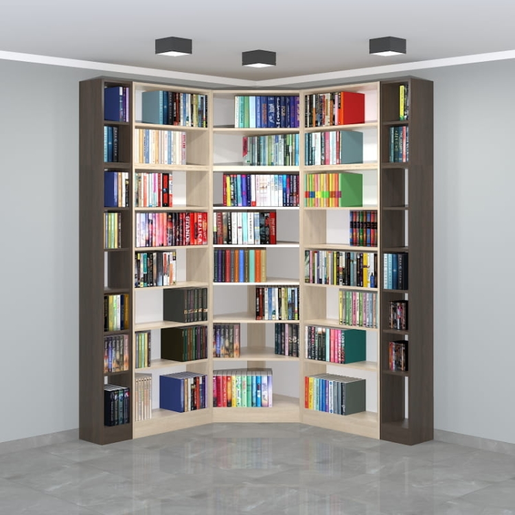 Regał - biblioteka LIBRA-NR22 236h x 165 x 165 cm