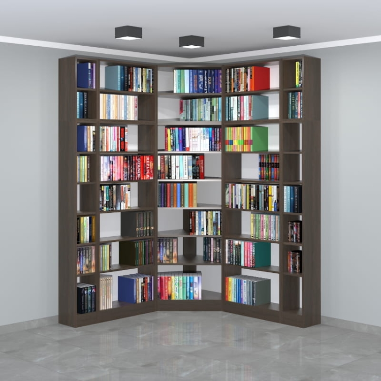 Regał - biblioteka LIBRA-NR22 236h x 165 x 165 cm