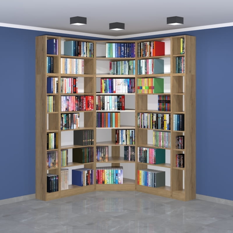 Regał - biblioteka LIBRA-NR22 236h x 165 x 165 cm