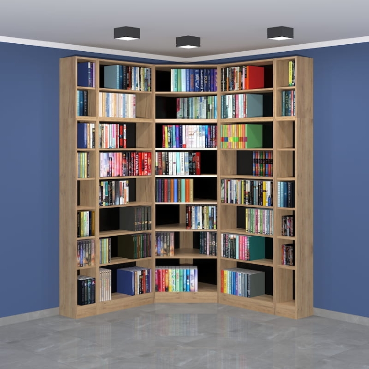 Regał - biblioteka LIBRA-NR22 236h x 165 x 165 cm