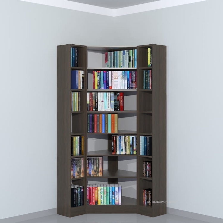 Regał narożny LIBRA-NR32 207h x 95 x 95 cm