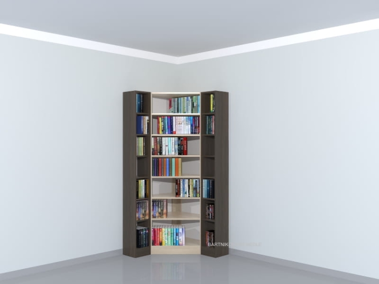 Regał narożny LIBRA-NR32 207h x 95 x 95 cm