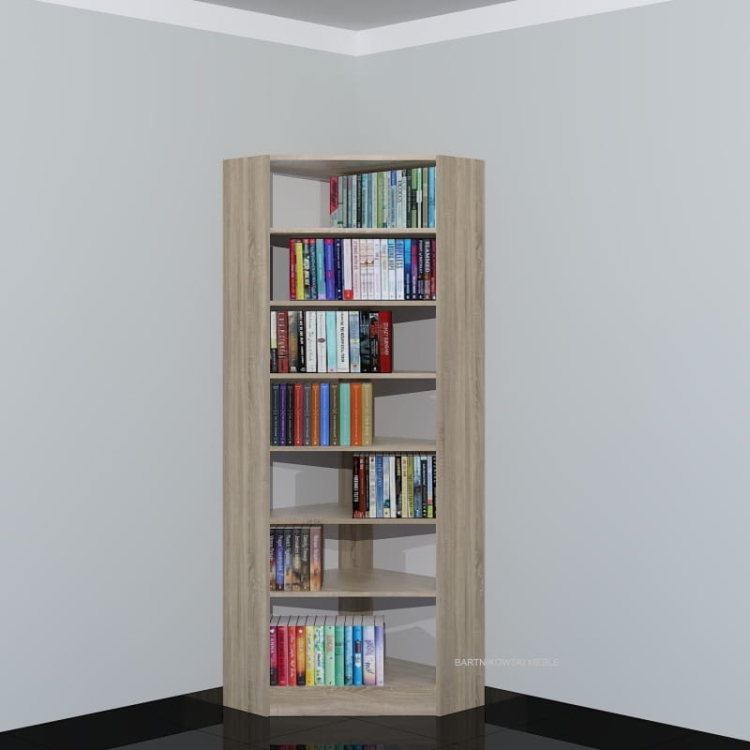 Regał narożny LIBRA-NR31 207h x 70 x 70 cm