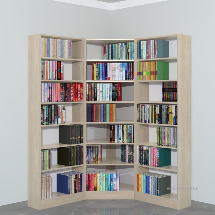 Regał narożny LIBRA-NR33 207h x 140 x 140 cm