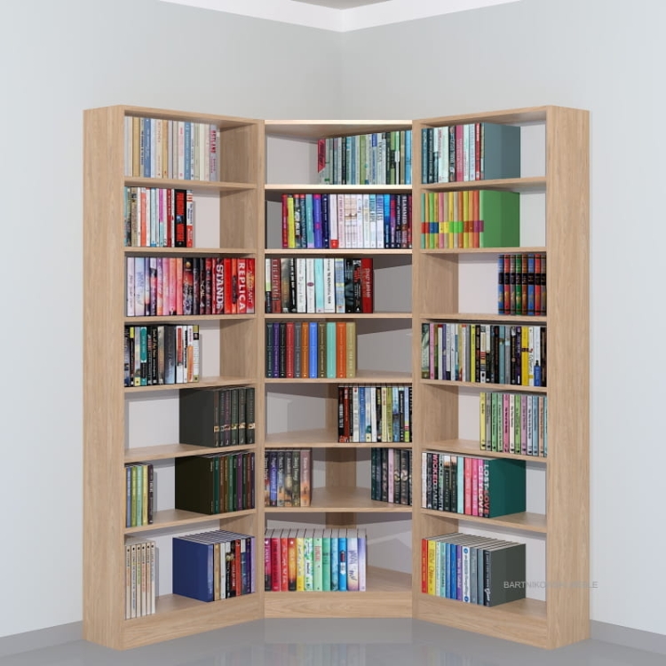 Regał narożny LIBRA-NR33 207h x 140 x 140 cm