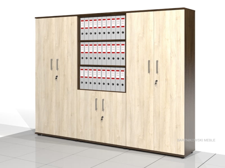 3 Szafy biurowe - zestaw BART-KA-Z3