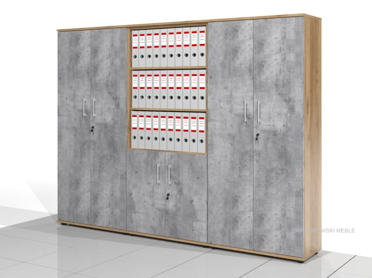 3 Szafy biurowe - zestaw BART-KA-Z3