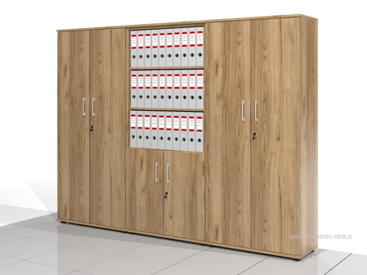 3 Szafy biurowe - zestaw BART-KA-Z3