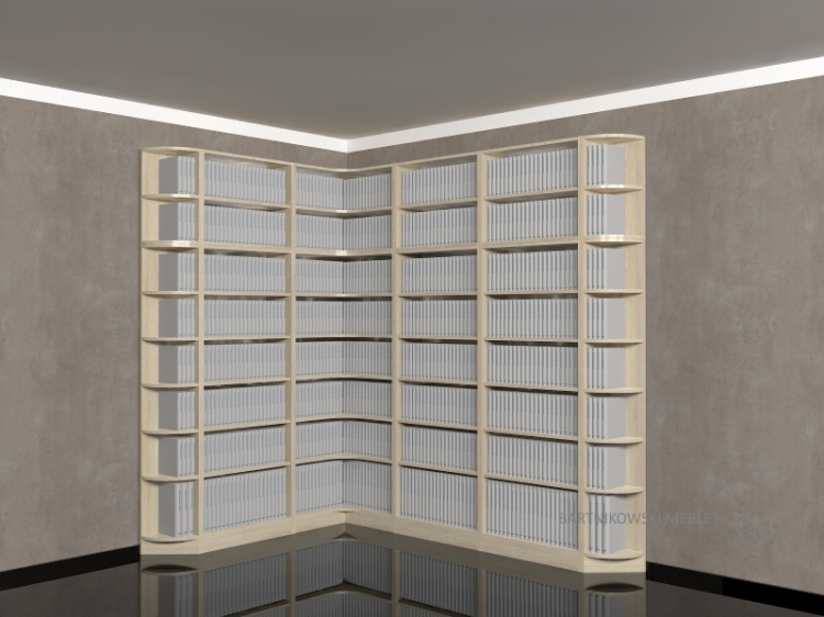 Zestaw regałów typowych z nadstawkami