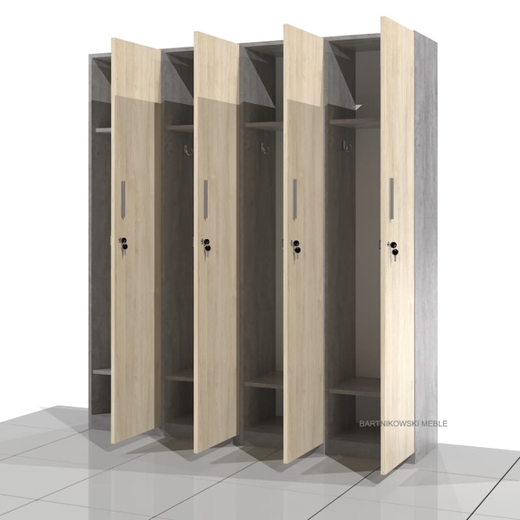 Szafa socjalna bhp SGD-LONG-04 183h x 160 x 38 cm