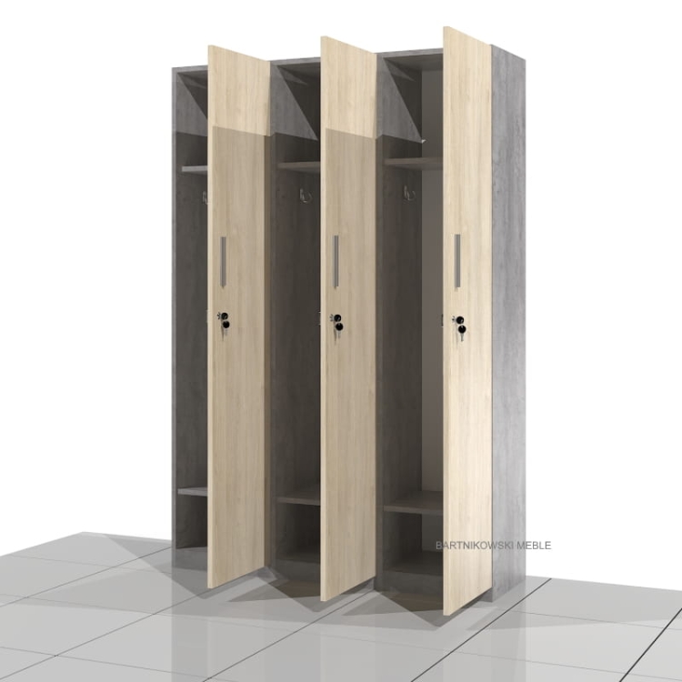 Szafa socjalna bhp SGD-LONG-03 183h x 120 x 38 cm