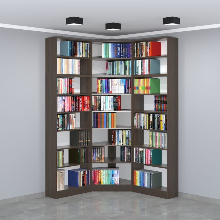 Regał - biblioteka LIBRA-NR23 236h x 140 x 140 cm