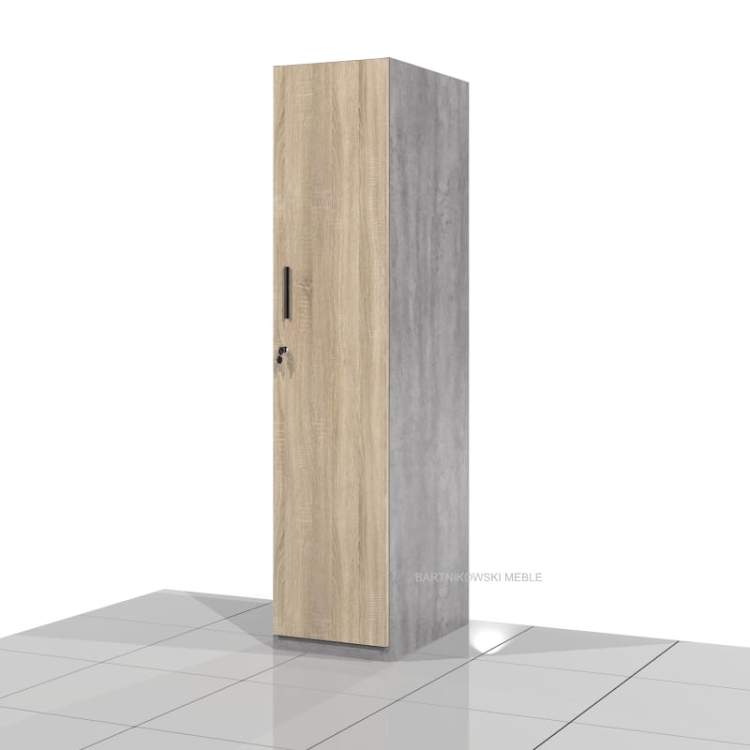 Szafa ubraniowa BHP socjalna SGG-1M 183h x 40 x 60 cm