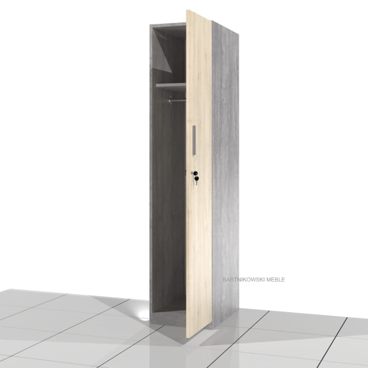 Szafa ubraniowa BHP socjalna SGG-1M 183h x 40 x 60 cm