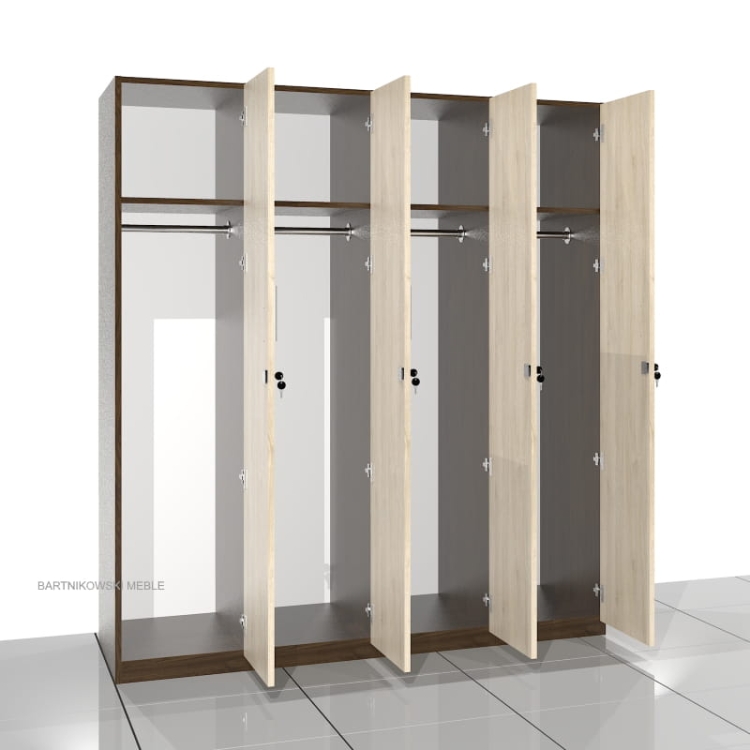 Szafa socjalna bhp SGG-LONG-04 183h x 160 x 60 cm