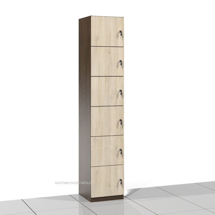 Szafa socjalna SSC-06 183h x 35 x 38 cm (wersja lewa).