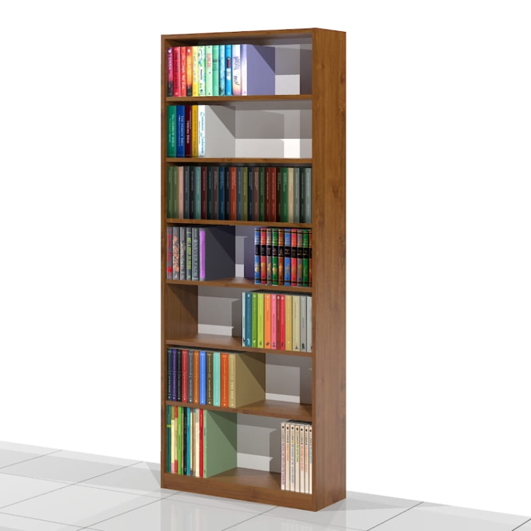 Regał na książki RKVA-01 200h x 80 x 25 cm (kolor: WIŚNIA ANTYCZNA D2360)