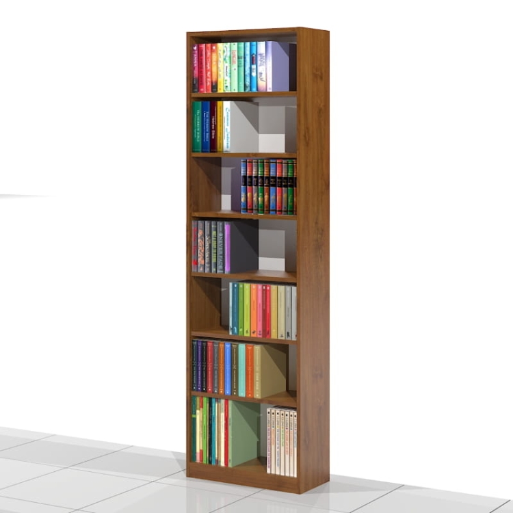 Regał na książki RKVA-02 200h x 60 x 25 cm (kolor: WIŚNIA ANTYCZNA D2360)