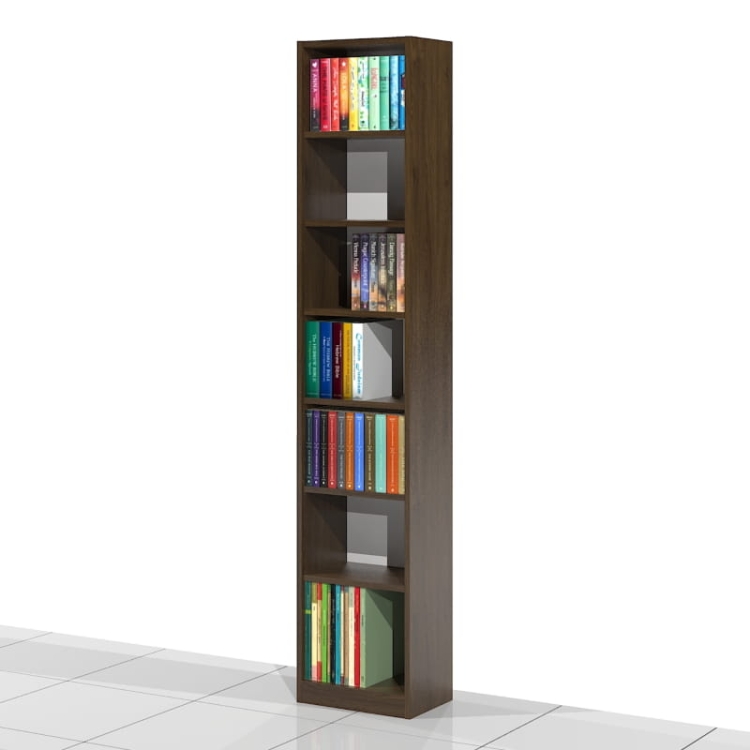 Regał na książki RKVA-03 200h x 40 x 25 cm (kolor: DĄB PALERMO CIEMNY D2610)