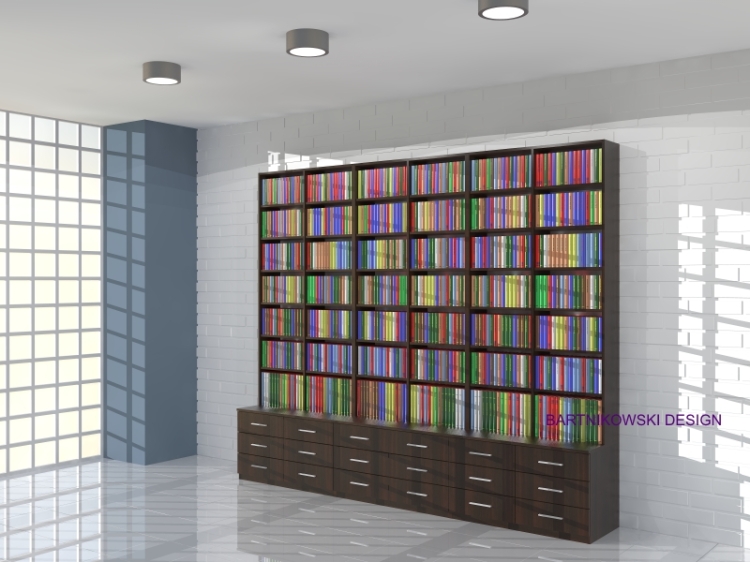 Regał na książki - biblioteczka RKS-LUX-01