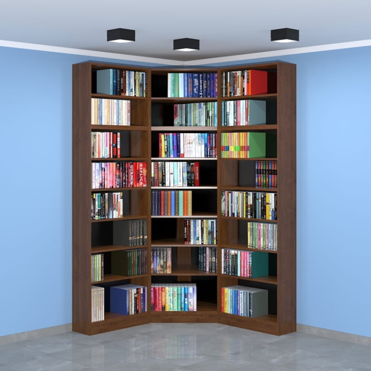 Regał - biblioteka LIBRA-NR23 236h x 140 x 140 cm