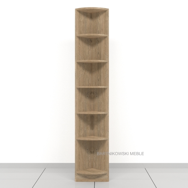Regał na książki RKGX narożny